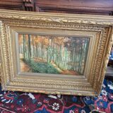 Oil on canvas "the undergrowth"