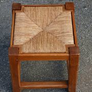Oak straw stool