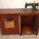Furniture with Minerva sewing machine / vintage 50s-60s