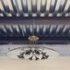 Chandelier in glass and brass attributed to Pietro Chiesa for Fontana Arte, 1940s.