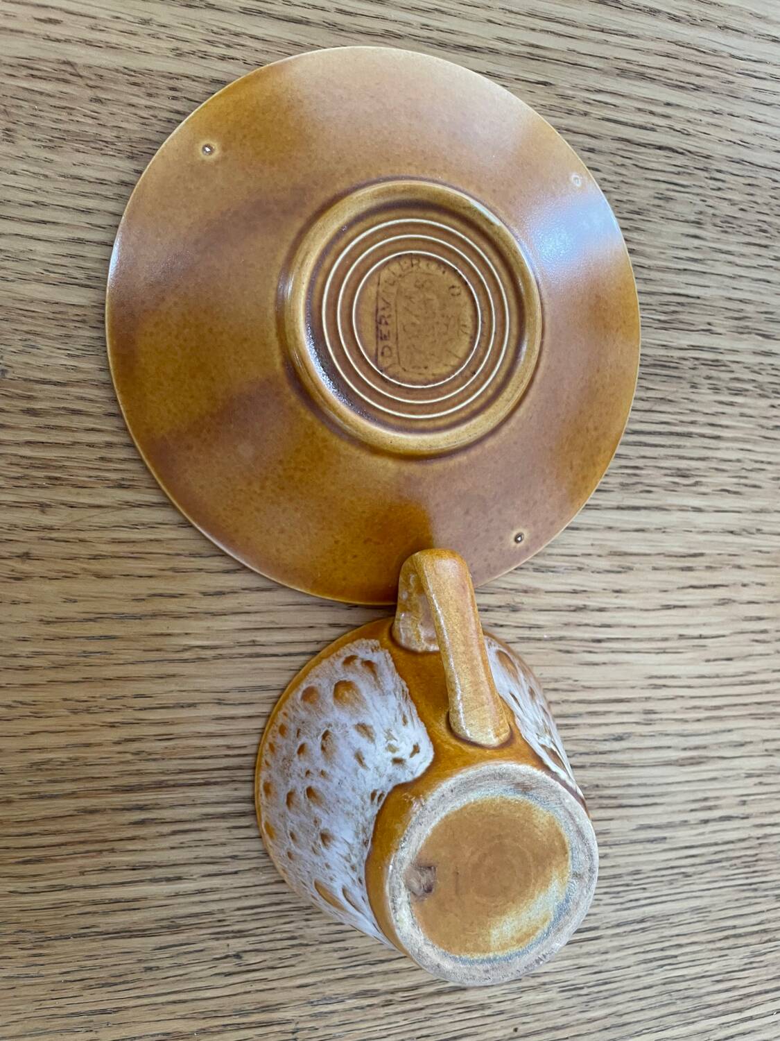 Niderviller Fauve model coffee set – 14 pieces, stamped, excellent