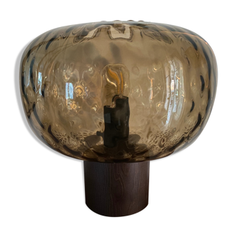 Amber globe laying lamp