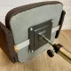 Vintage Mid-Century brown office chair with wheels from the 1970s.