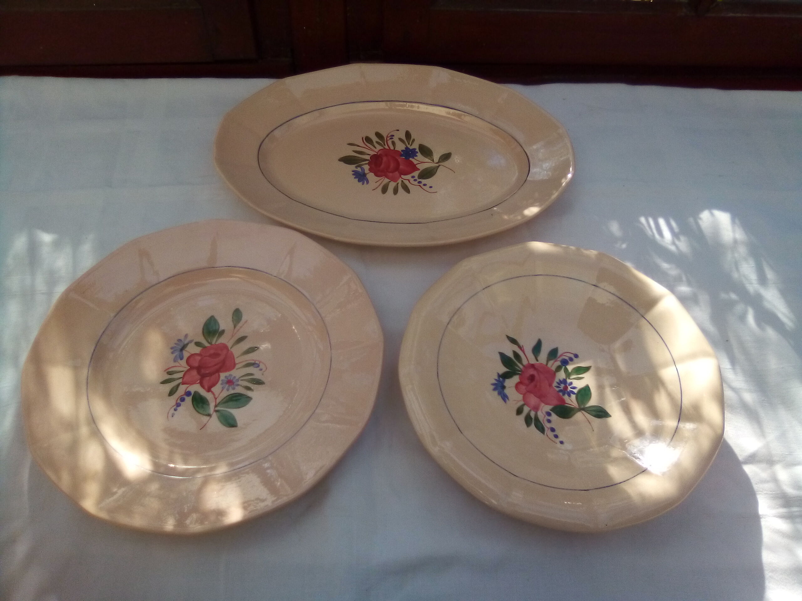 Set of 3 dishes Digoin