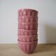 6 small pink bowls