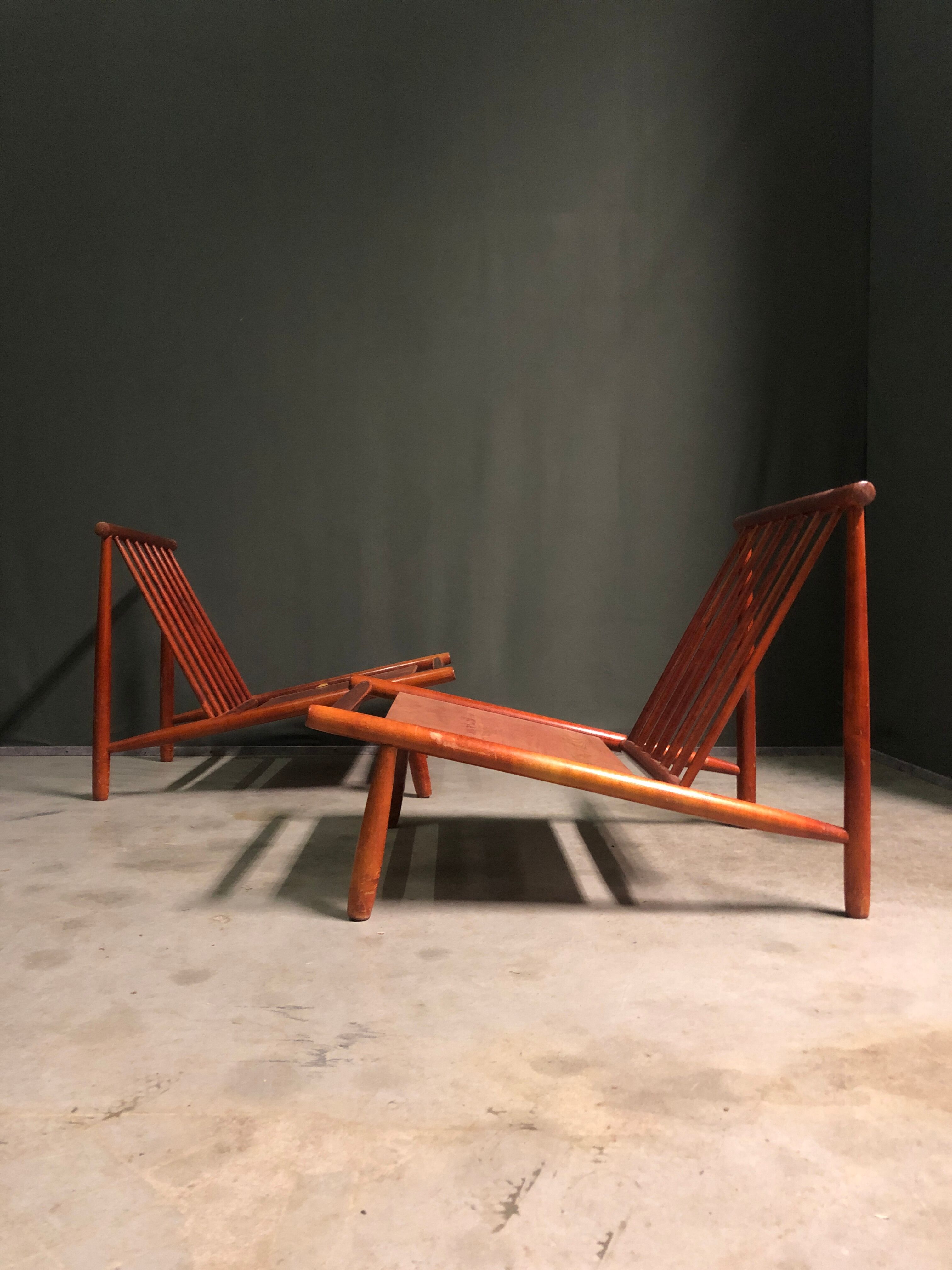 2 x Alf Svensson Domus 1 armchairs for Dux, 1950's