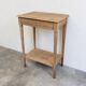 Occasional table / antique wooden dressing table with opening top
