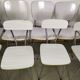 Lot de 9 chaises blanche en formica