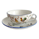 Polychrome ironstone cup "Nella" by Jules Veillard, Bordeaux (JVB)