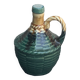Liquor carafe, shape of Dame Jeanne Barbotine, vintage glazed ceramic