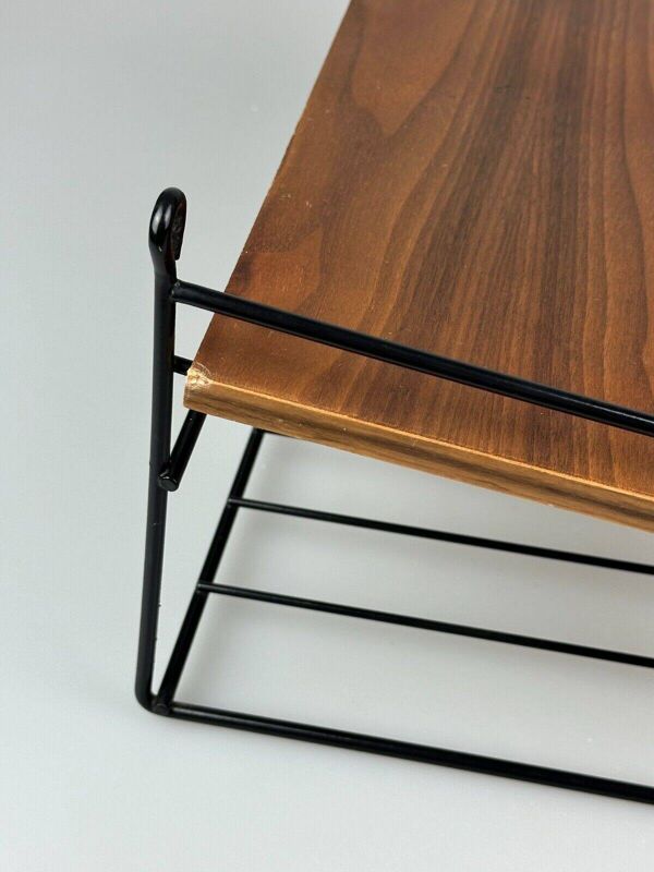 60s 70s teak shelf wall shelf telephone shelf string shelf Danish design