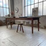 XL farmhouse table in beech and pine 3m