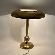Oscar Torlasco, mod. 143 brass table / desk lamp, Prod. Lumi, Italy 1950s