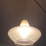 Vintage glass hanging lamp circa 1960