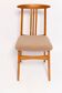 Mid-Century Latte Bouclé Chair, Medium Wood, M. Zielinski, Europe 1960s