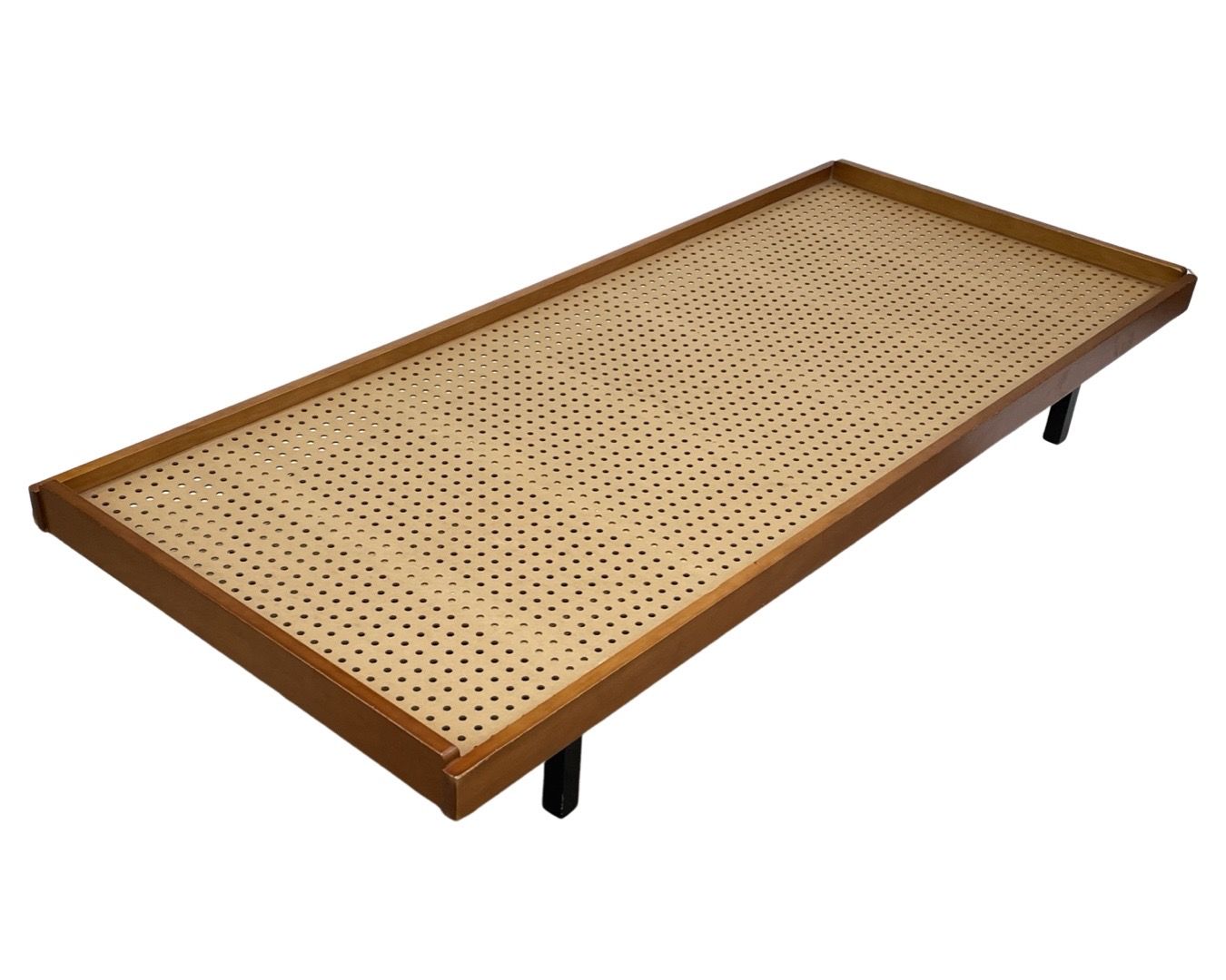 Vintage wooden daybed bed with drawers, Netherlands, 1960