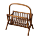 Wicker magazine rack