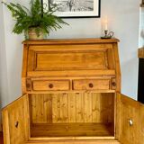 Bureau secrétaire en pin savoyarde