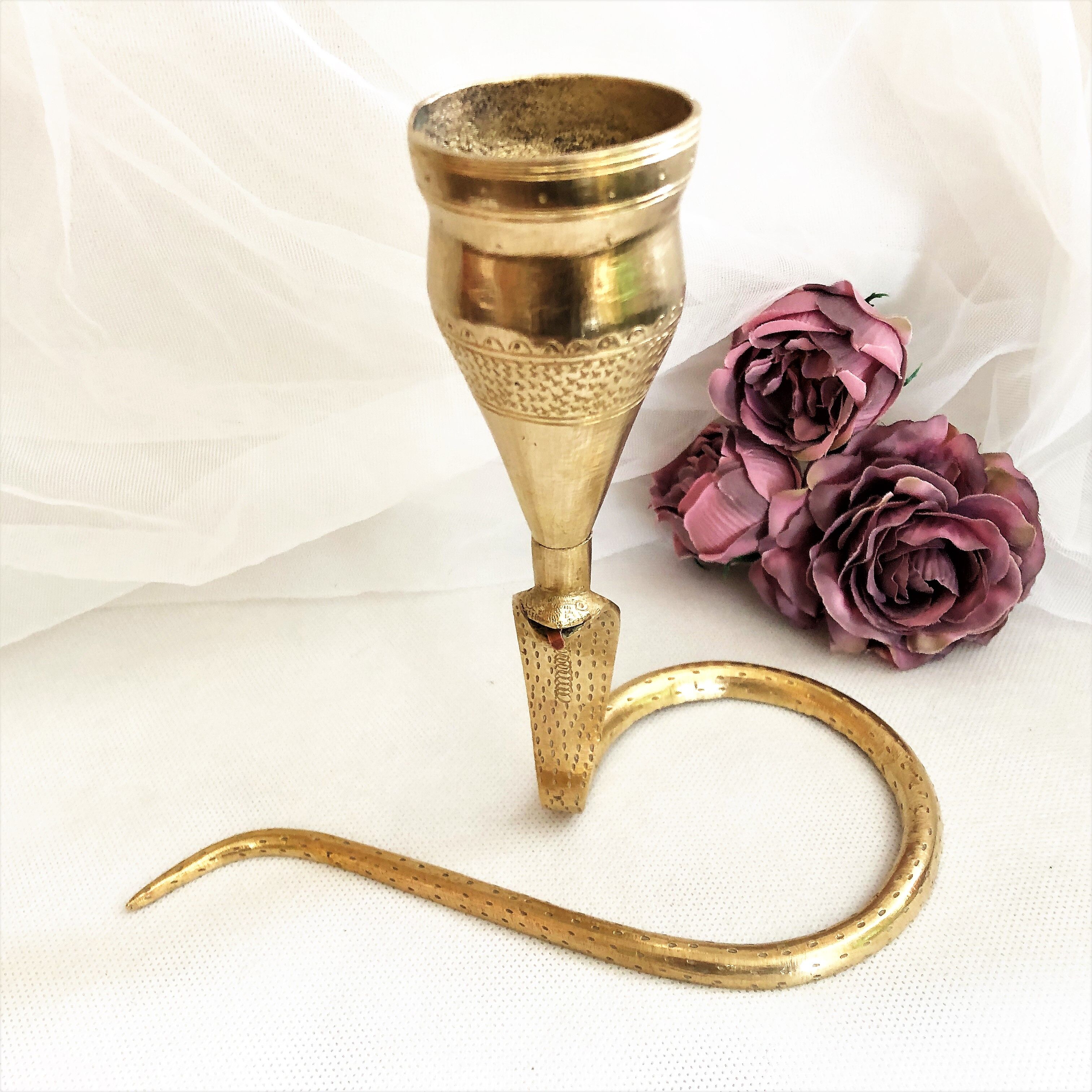 Incense holder decoration candlestick solid brass