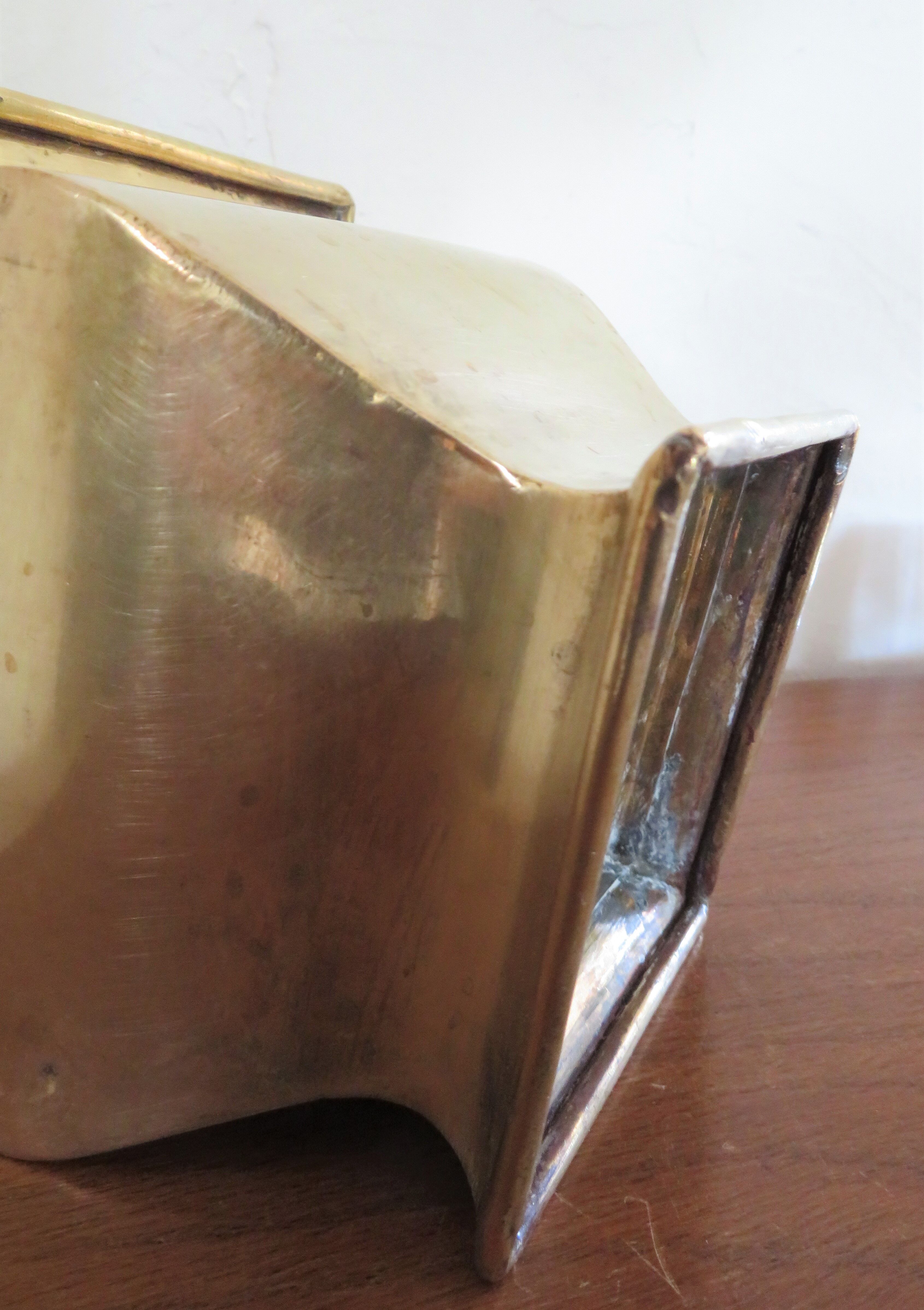 Vintage brass planter