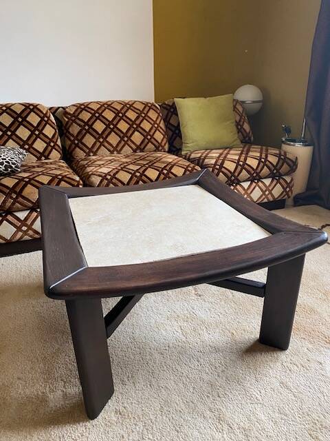 Table basse Japandi vintage