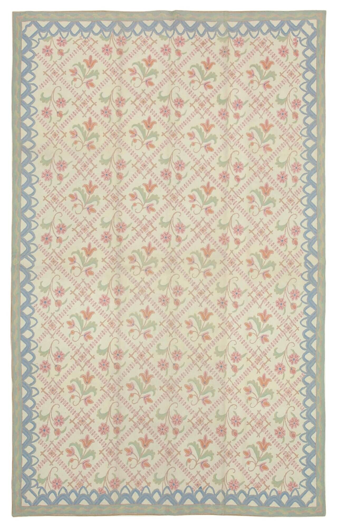 Handmade Vintage Flatweave Needlepoint Kilim 182 cm x 290 cm