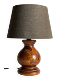 LAMPE Bois Massif façon CAMPAGNE