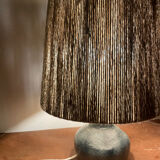 Lampe en grès et corde