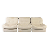 Set of Bernard Govin low chairs, Roset 1970