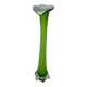 Large green and white opaline vase from the 70s