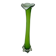 Large green and white opaline vase from the 70s