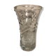 Old vase transparent molded glass