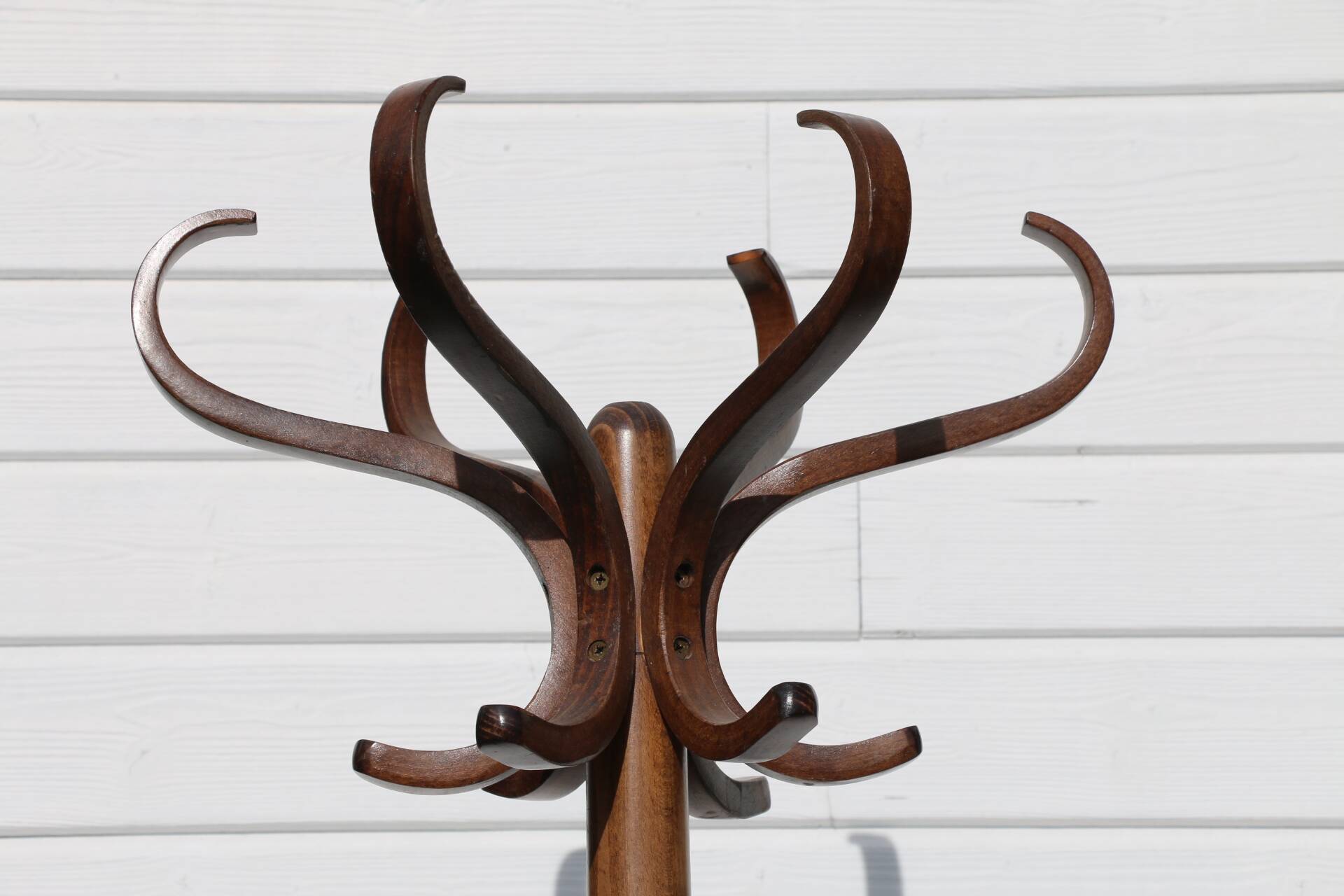 Baumann parrot coat rack, simple, dark beech