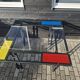 Table de diner vintage postmoderne