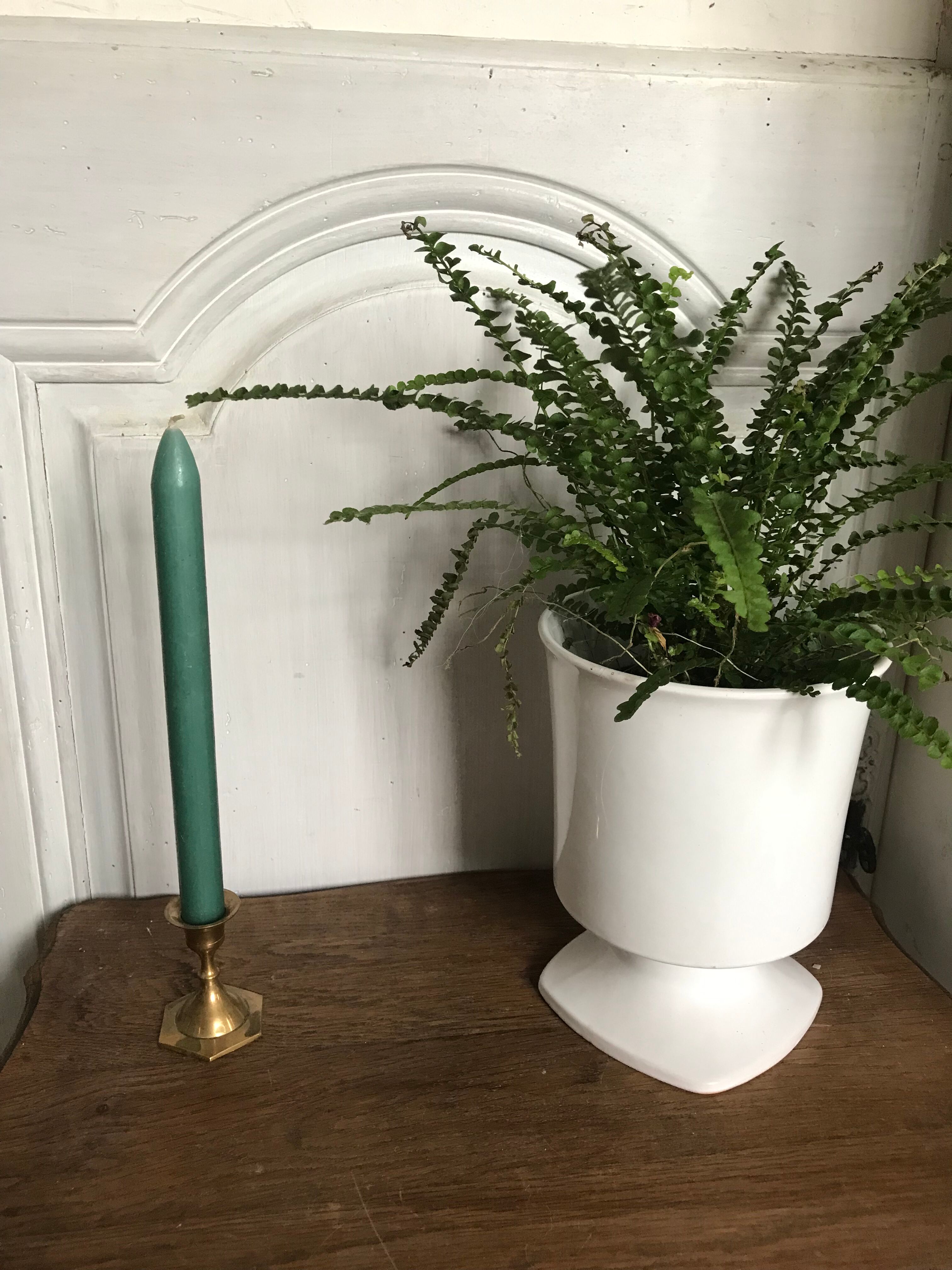 Vintage ceramic pot cover