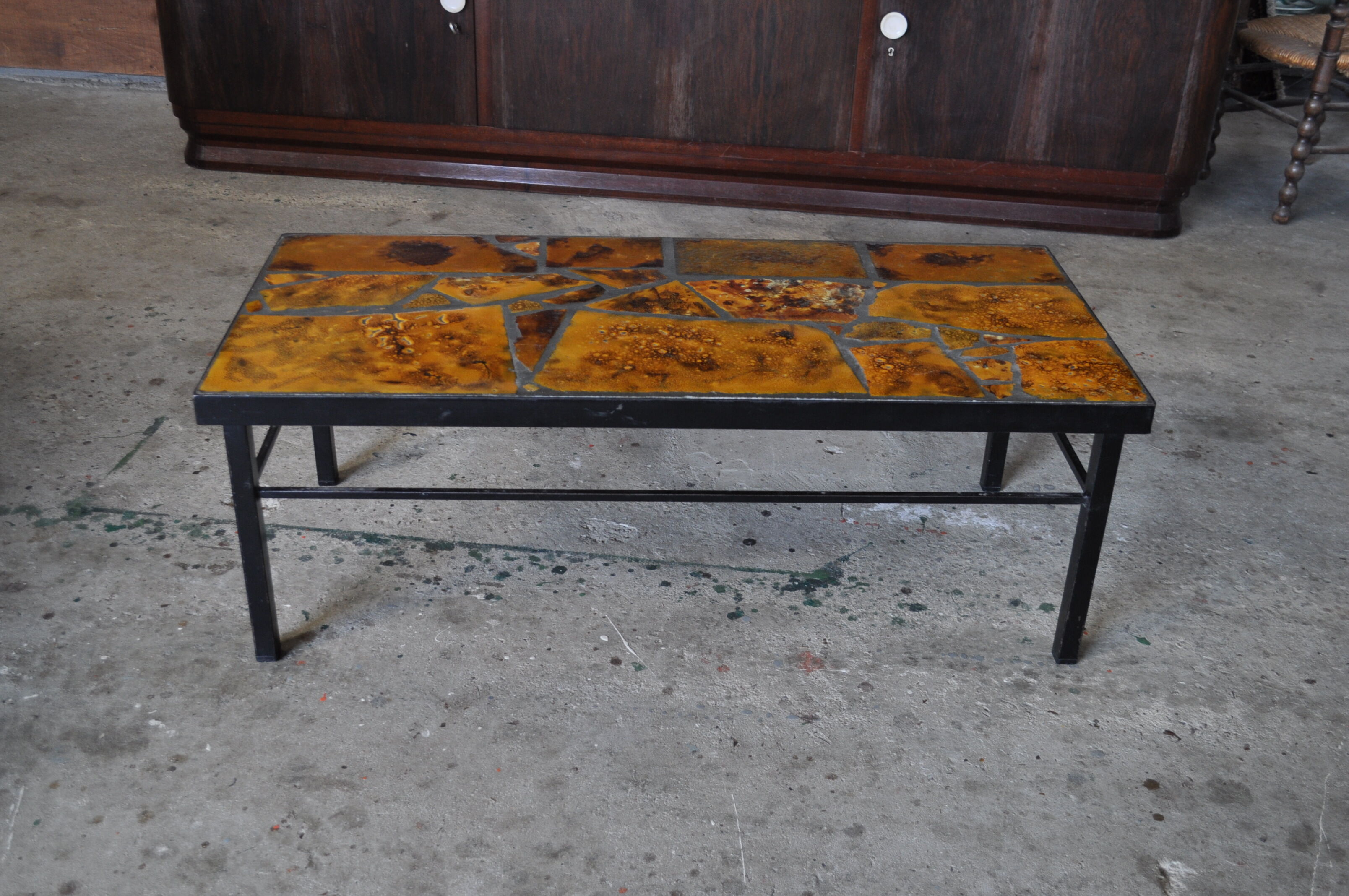 Vintage ceramic coffee table.