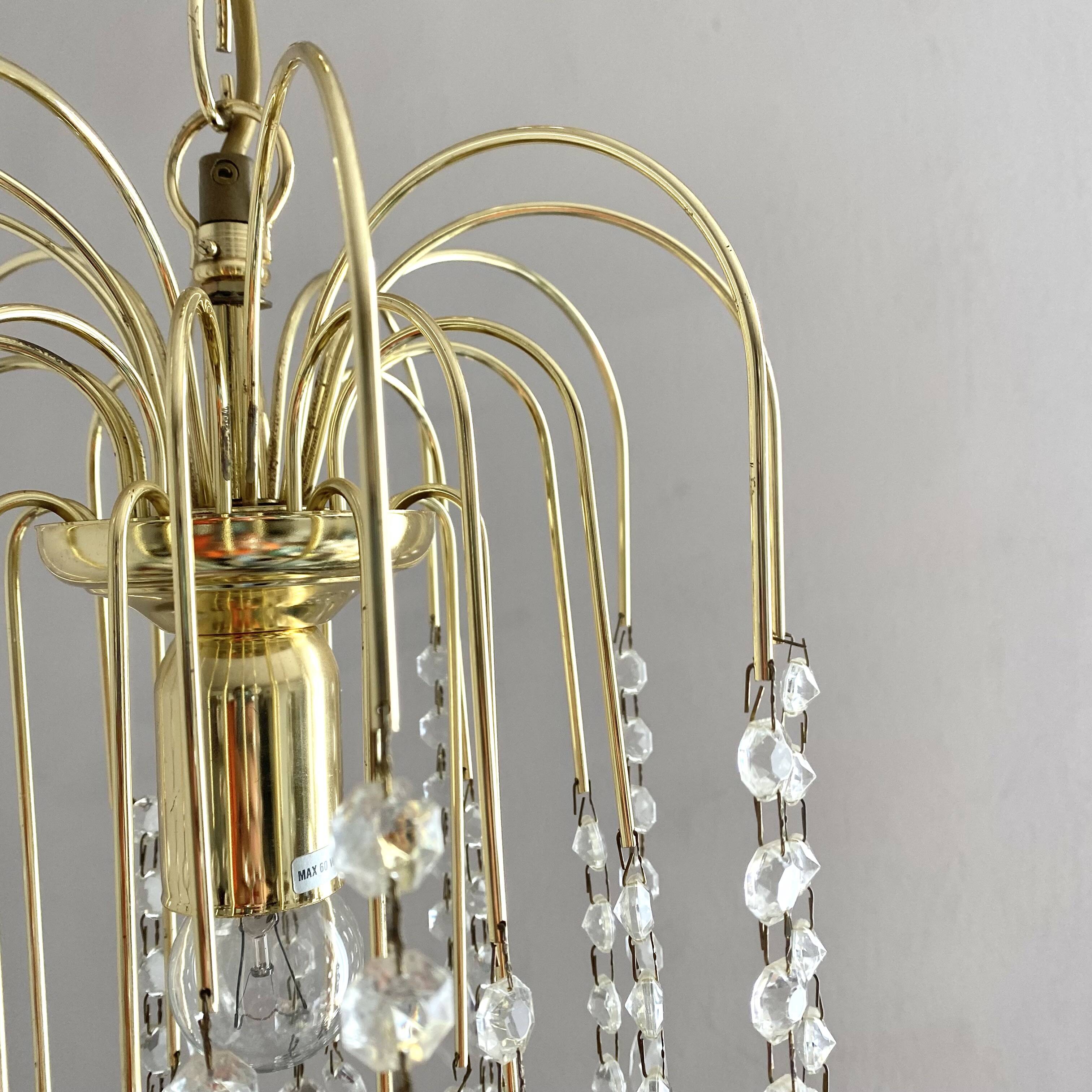 Lustre vintage italien pampilles