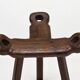 Set of 3 Vintage Brutalist Marbella Stools by Sergio Rodrigues
