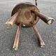 Pair of vintage Aranjou brutalist chairs in solid wood