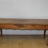 Louis XV style farmhouse table in cherry wood 19th century