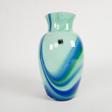 Carlo Moretti made in Italy signed multicolored vase 90's