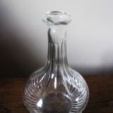 Glass carafe with round belly