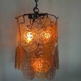 Vintage Murano Glass Disc Chandelier
