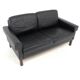 Scandinavian leather sofa 2 places, Sweden, 1950