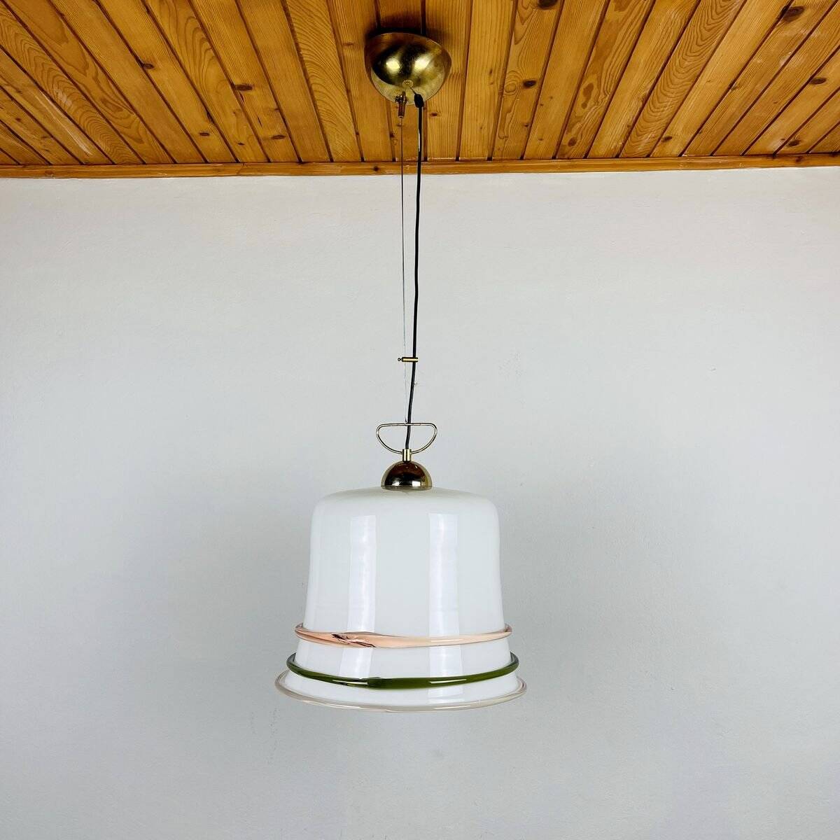 Vintage Murano Glass Ceiling Lamp, 1970s