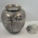 Old silver enameled vase? - art nouveau - decor provided cat, squirrel, bird