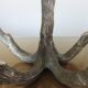 Brutalist candlestick sculpture massive aluminum tree 70s