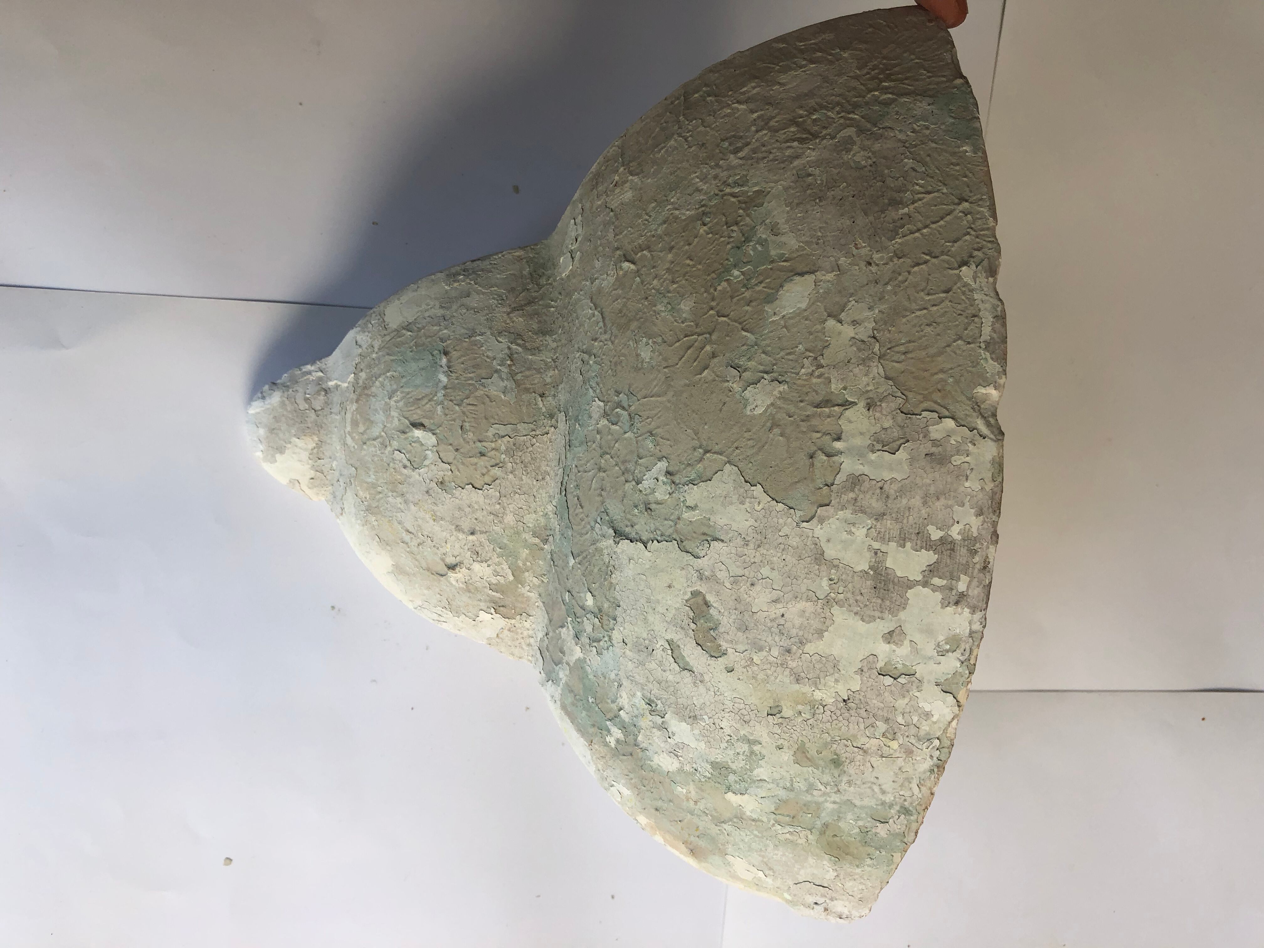 Art deco plaster wall lamp