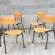 Set of 4 vintage Dutch chairs