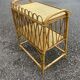 table d'appoint en rotin et osier  1970